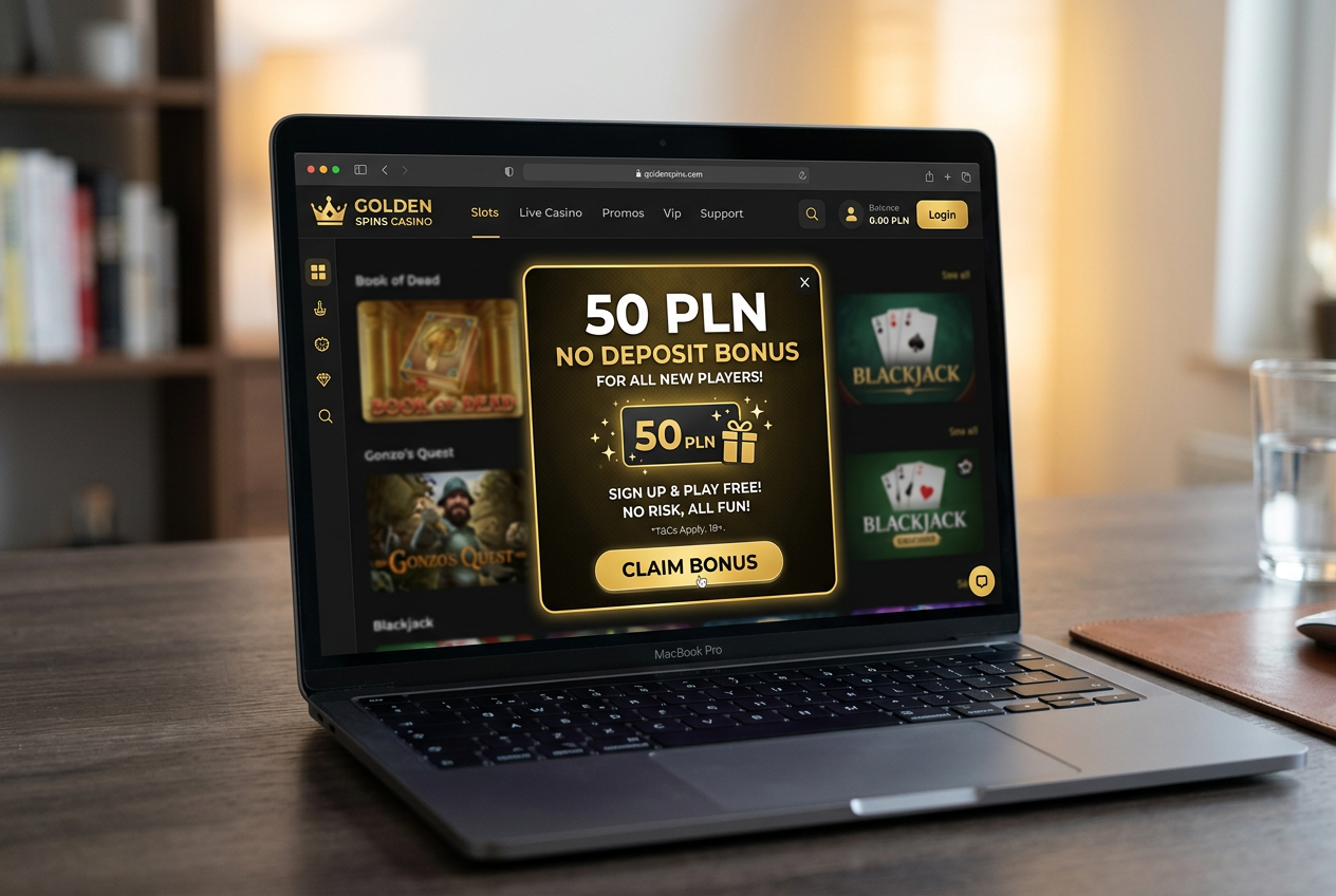 Profesjonalny interfejs wyboru bonusu 50 PLN w kasynie online